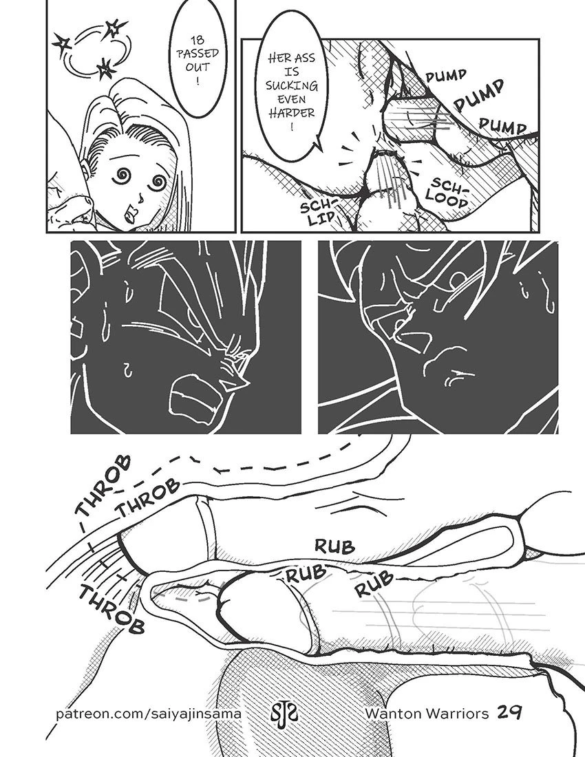 Wanton Warriors #1 - Goku, #18 & Vegeta porn comic picture 30