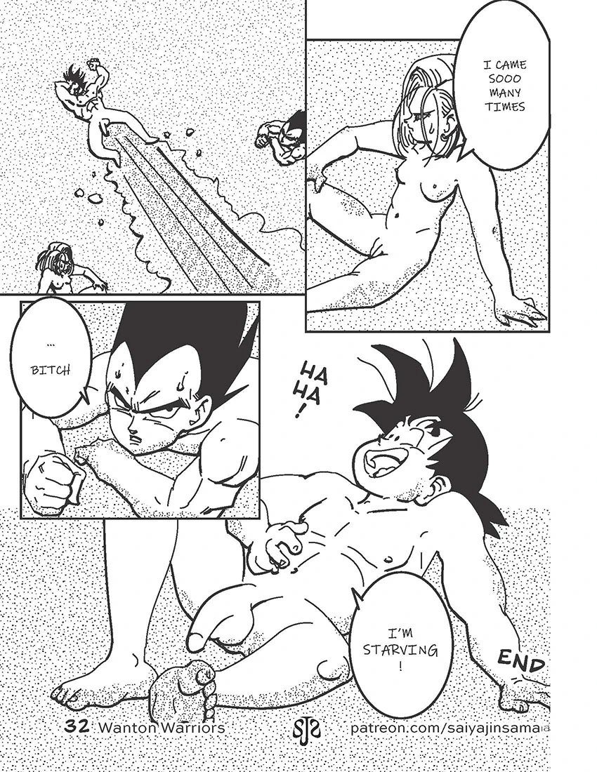 Wanton Warriors #1 - Goku, #18 & Vegeta porn comic picture 33