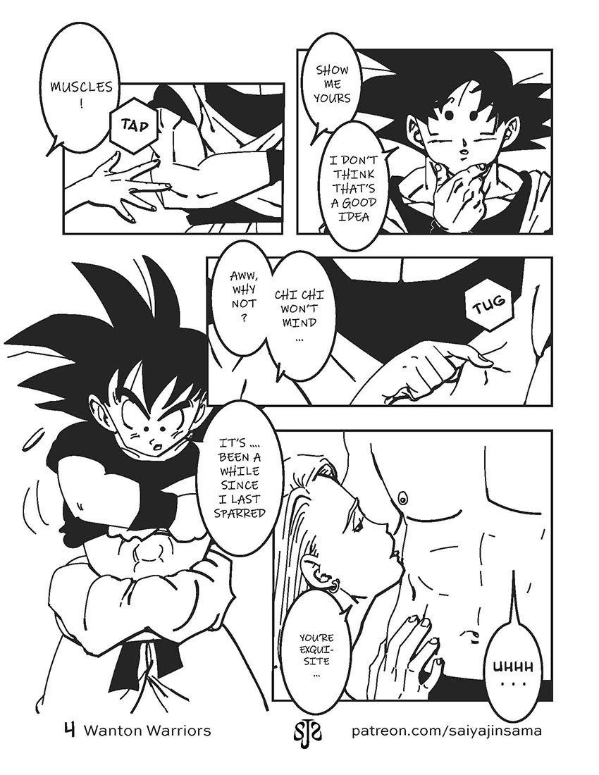 Wanton Warriors #1 - Goku, #18 & Vegeta porn comic picture 5