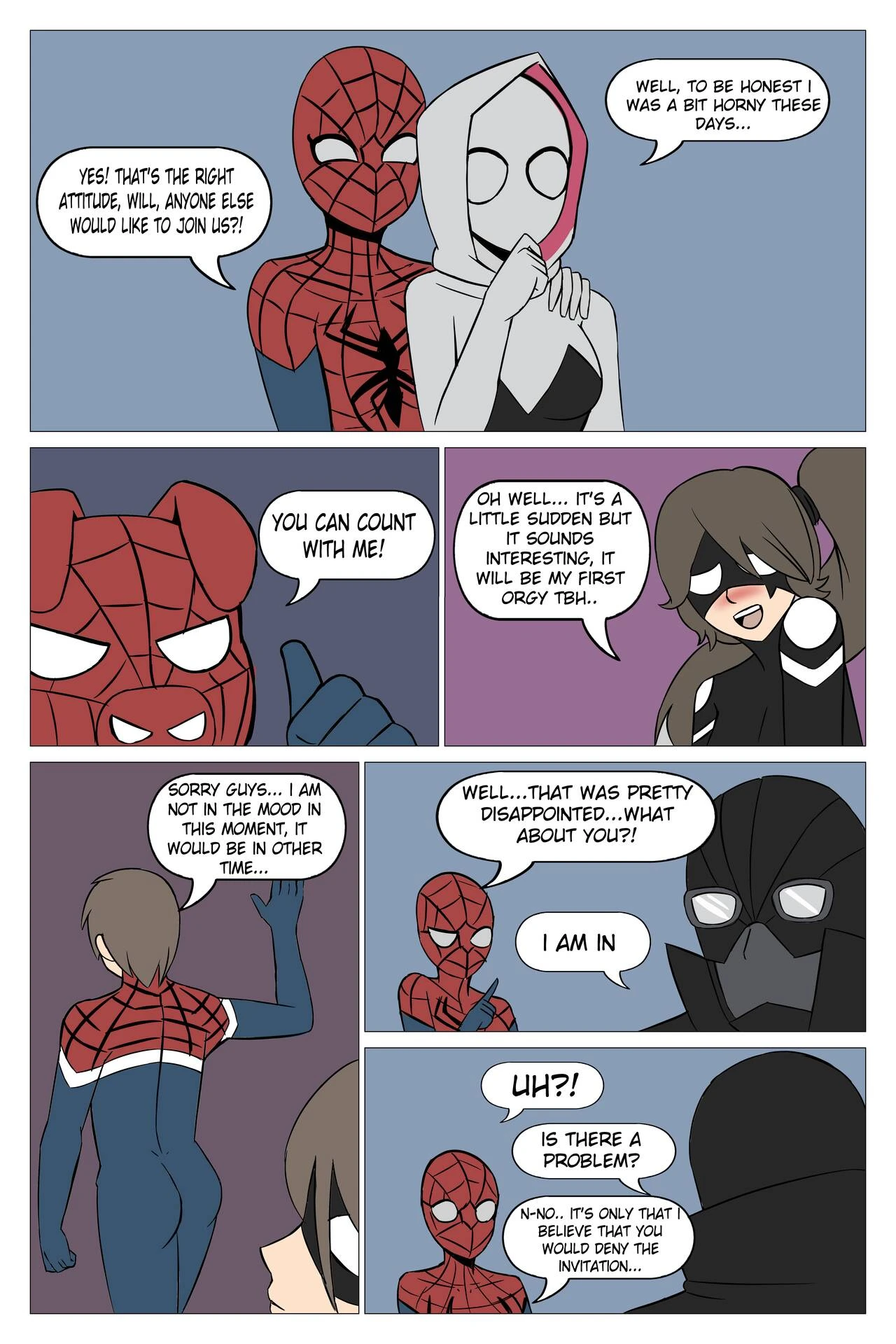 Web Warriors: out of duty porn comic picture 3