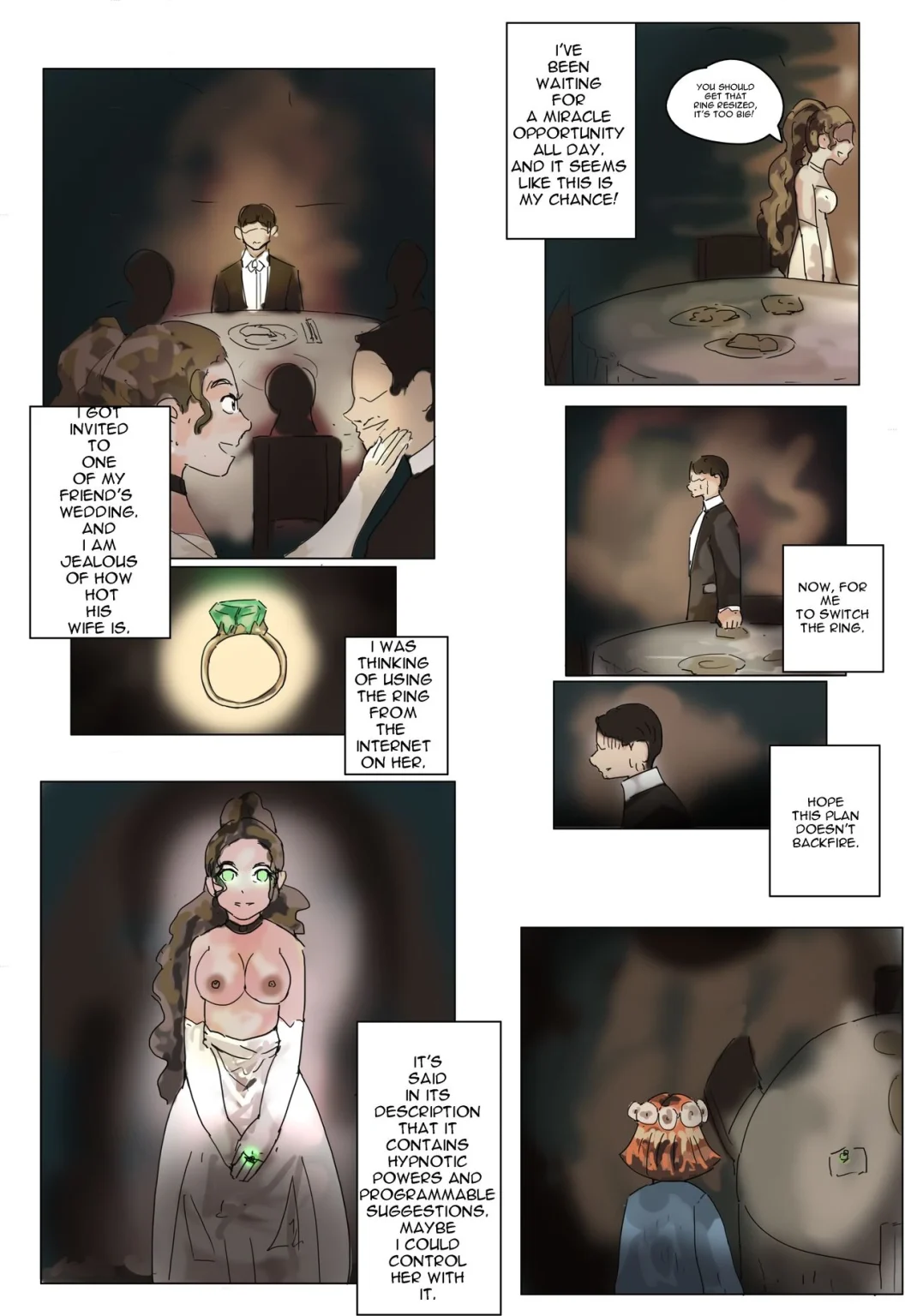 Wedding Hypno Ring porn comic picture 1