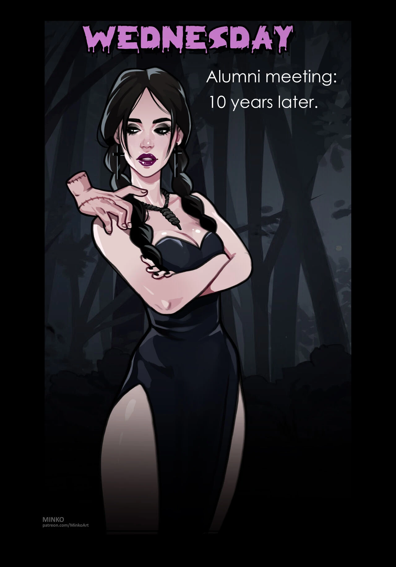 Wednesday. Alumni meeting: 10 years later porn comic picture 1