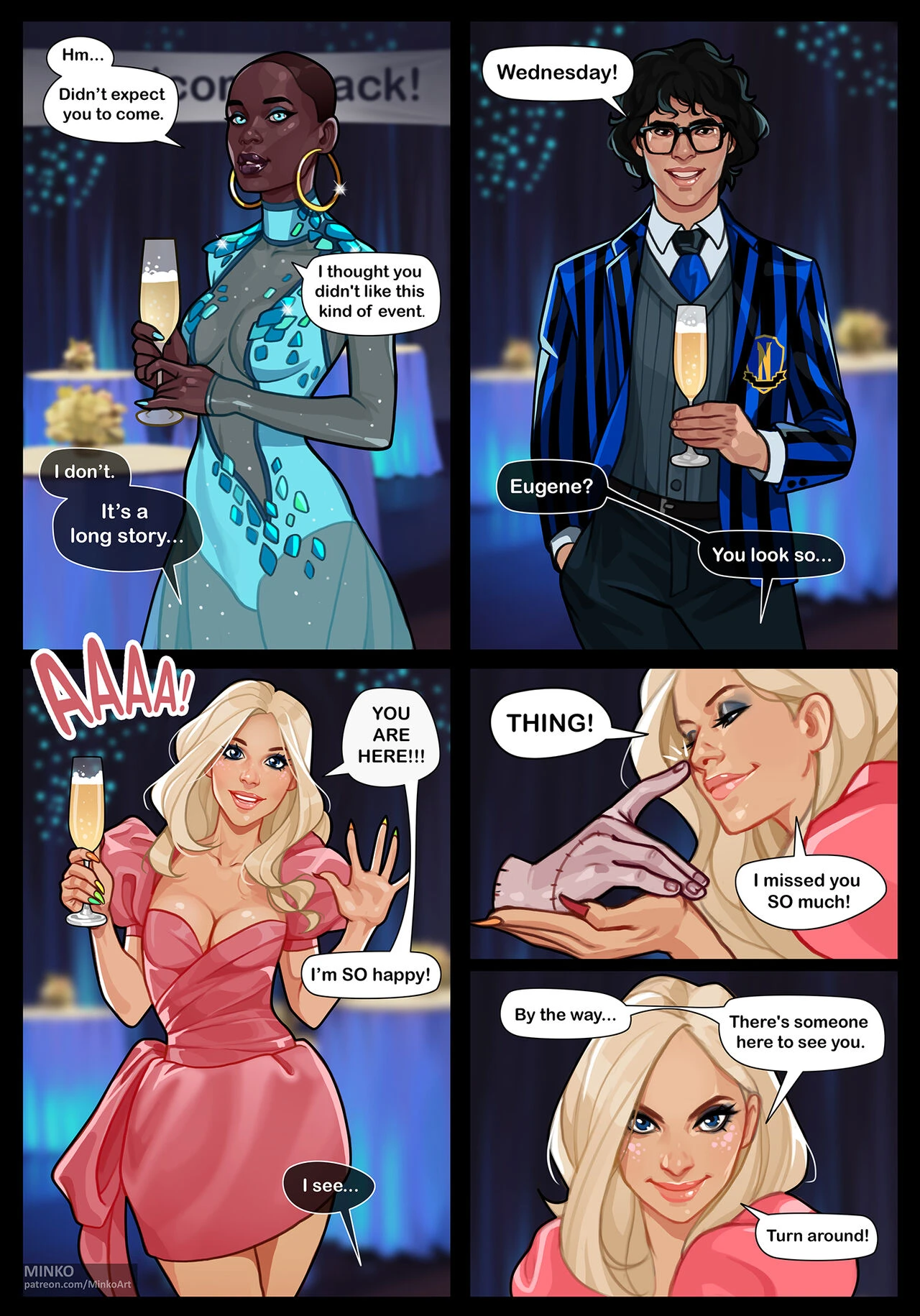 Wednesday. Alumni meeting: 10 years later porn comic picture 3