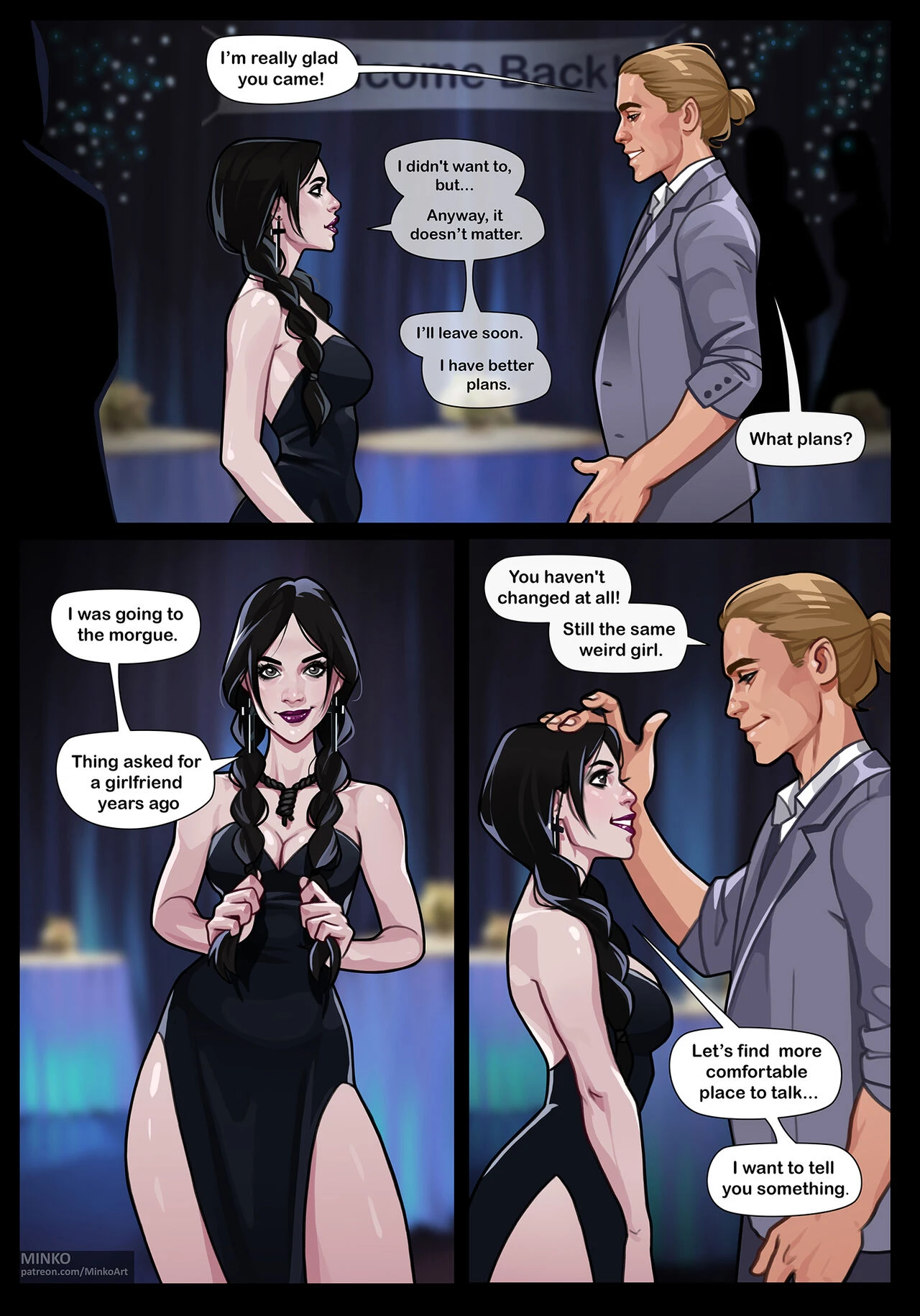 Wednesday. Alumni meeting: 10 years later porn comic picture 4