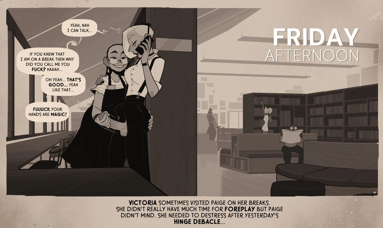 Week at the Library porn comic picture 17