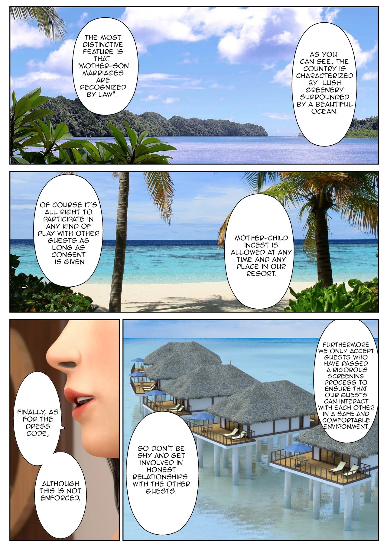 Welcome to the Mother Son Incest Resort porn comic picture 3