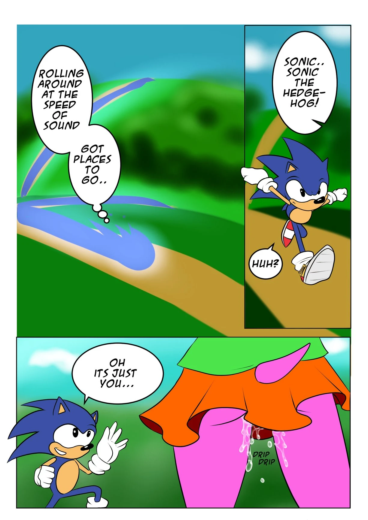 Wet Amy porn comic picture 1