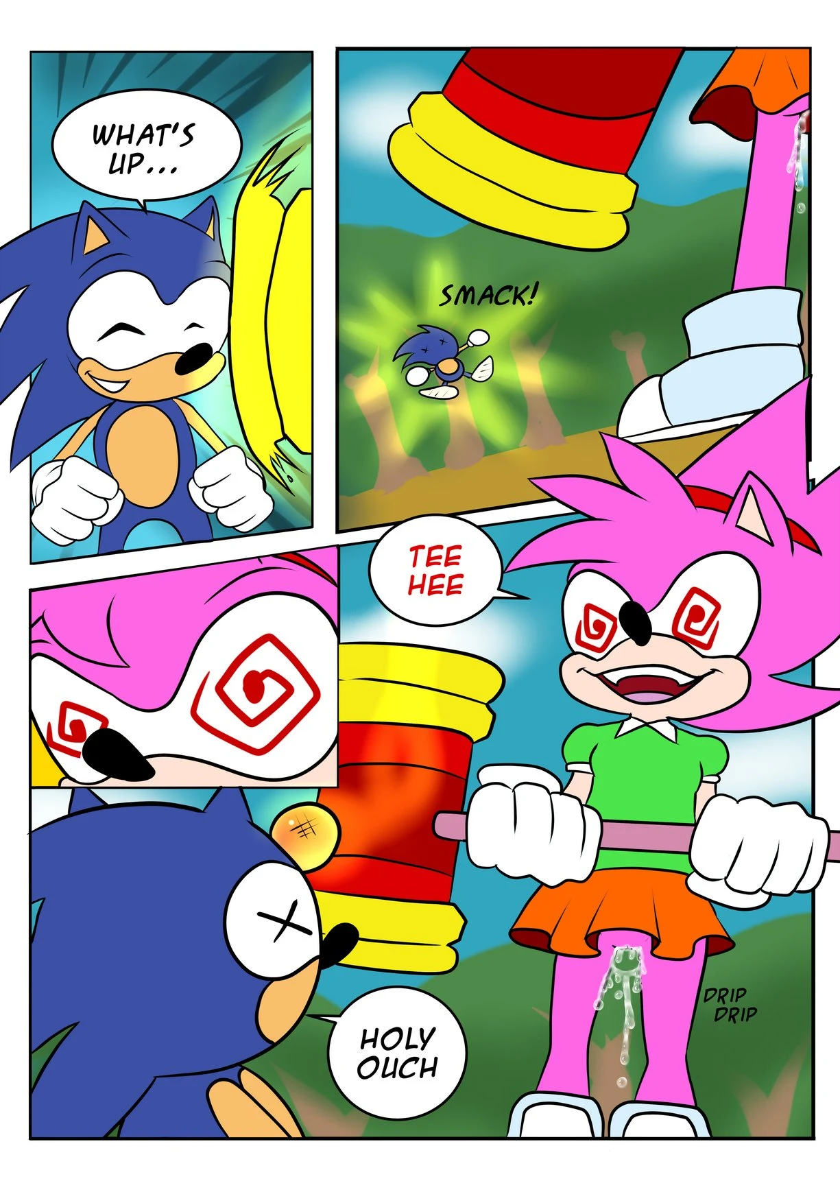 Wet Amy porn comic picture 2