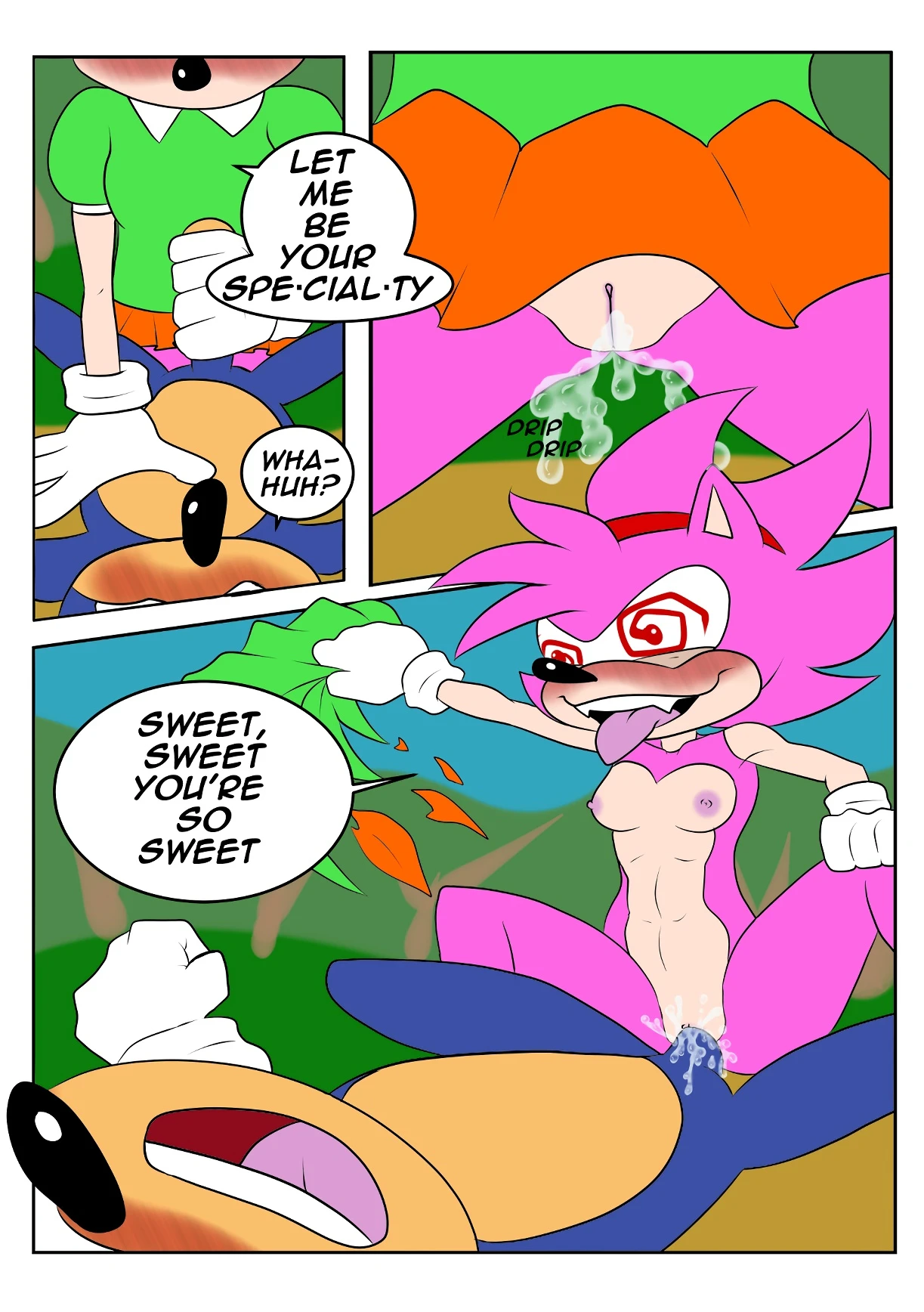 Wet Amy porn comic picture 3