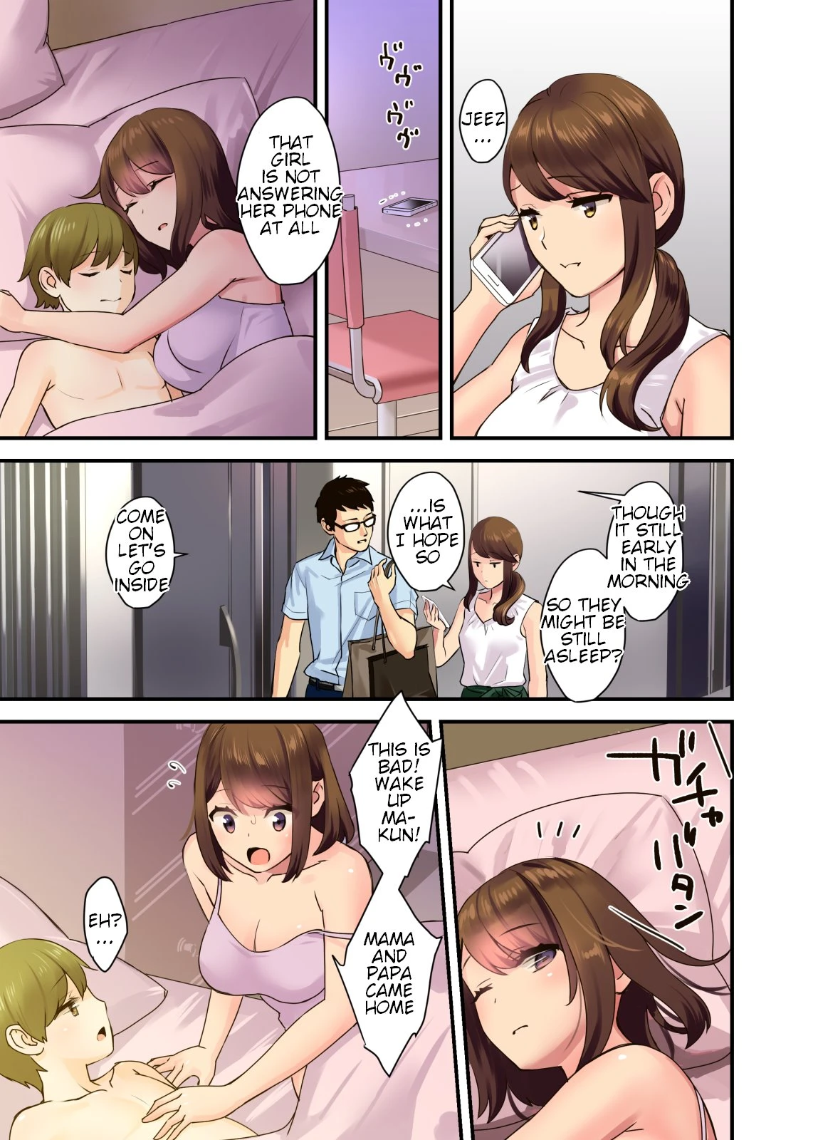 When Mama and Papa Aren't Home porn comic picture 35