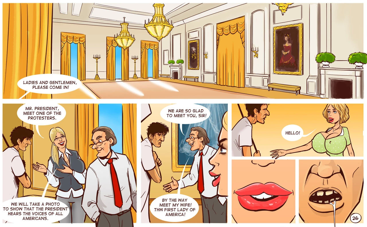 WHITE HOUSE FACEFUCK MASSACRE porn comic picture 27