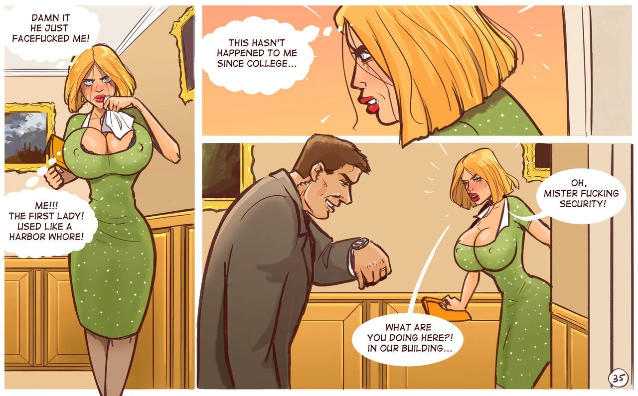 WHITE HOUSE FACEFUCK MASSACRE porn comic picture 36