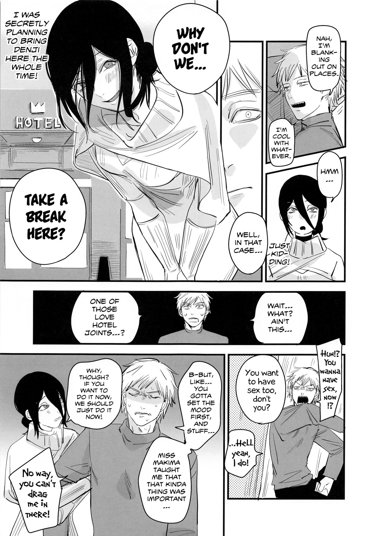 Why Don't We Take a Break, Denji? | Denji-kun, Chotto Kyuukei Shimasen ka? porn comic picture 4