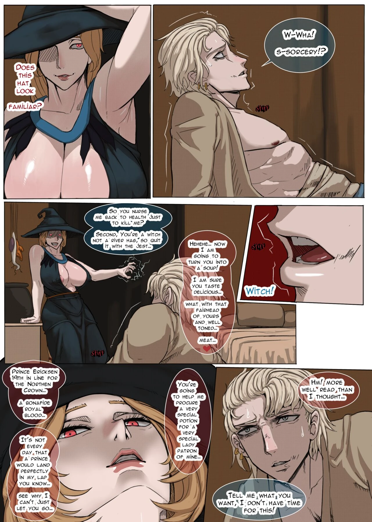 Witch x Knight porn comic picture 4
