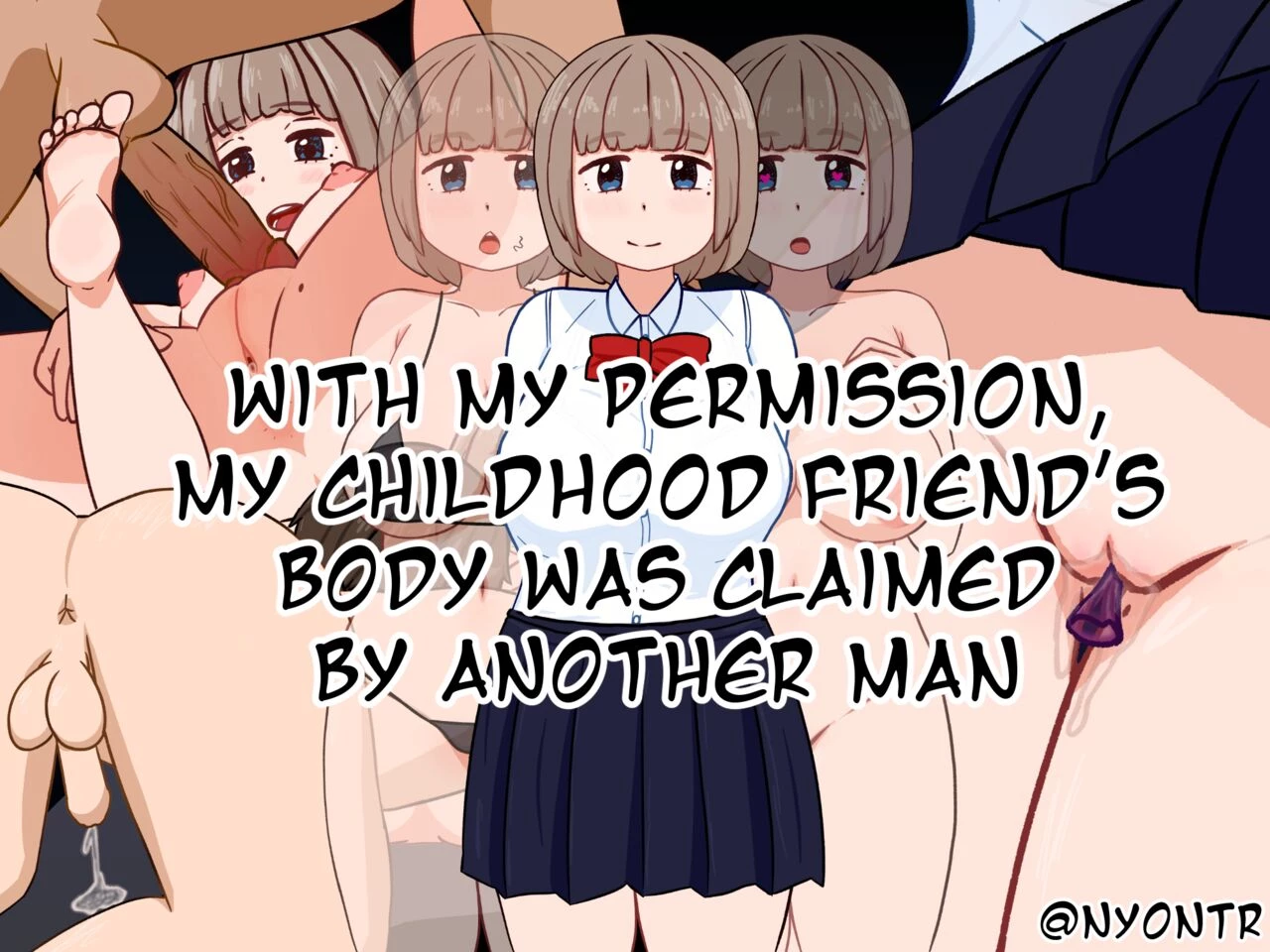 With my Permission, my Childhood Friend's Body was Claimed by Another Man porn comic picture 1