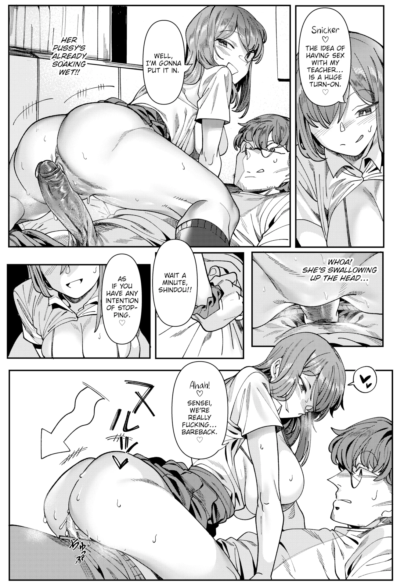 With Sensei... porn comic picture 16