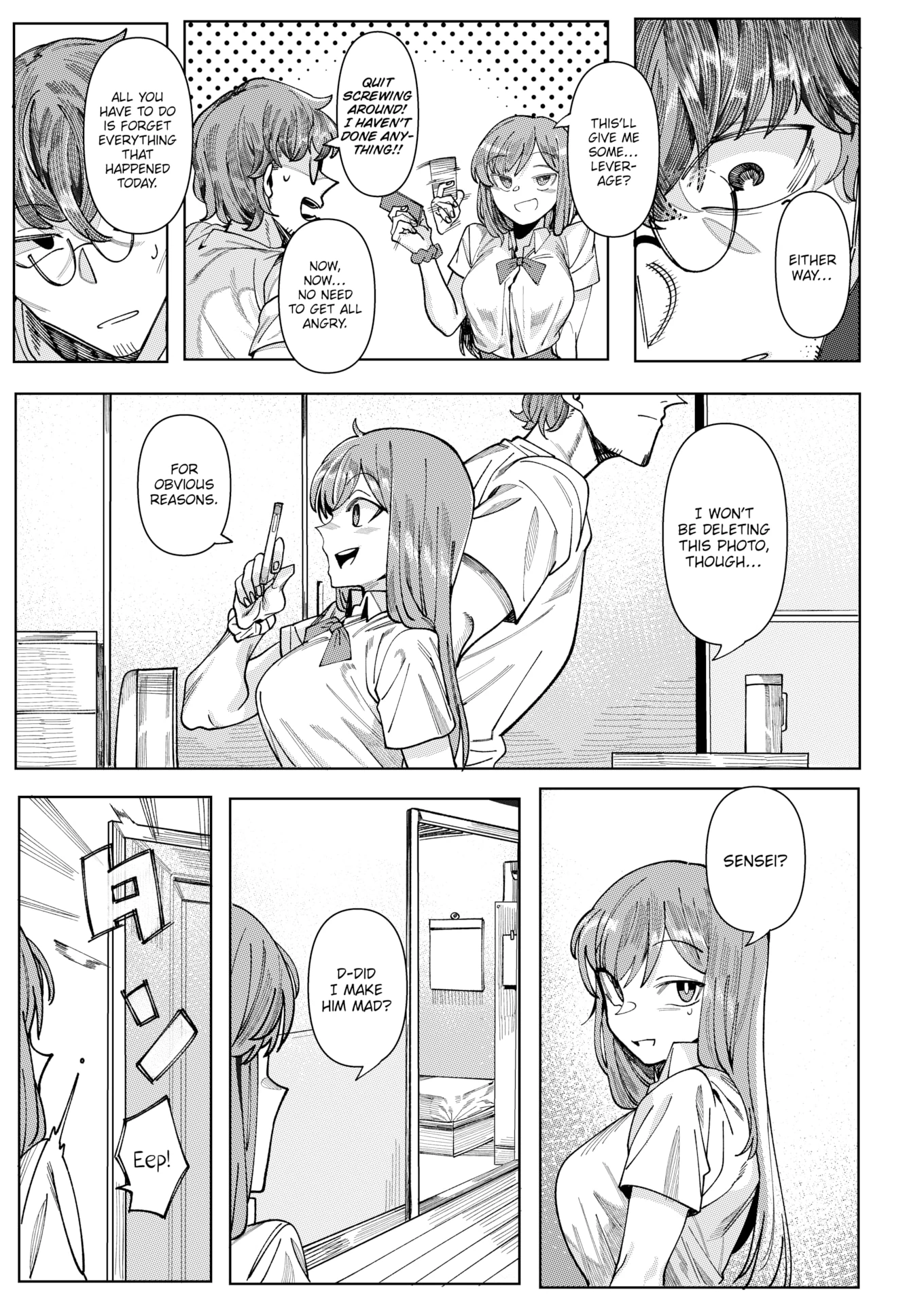 With Sensei... porn comic picture 7