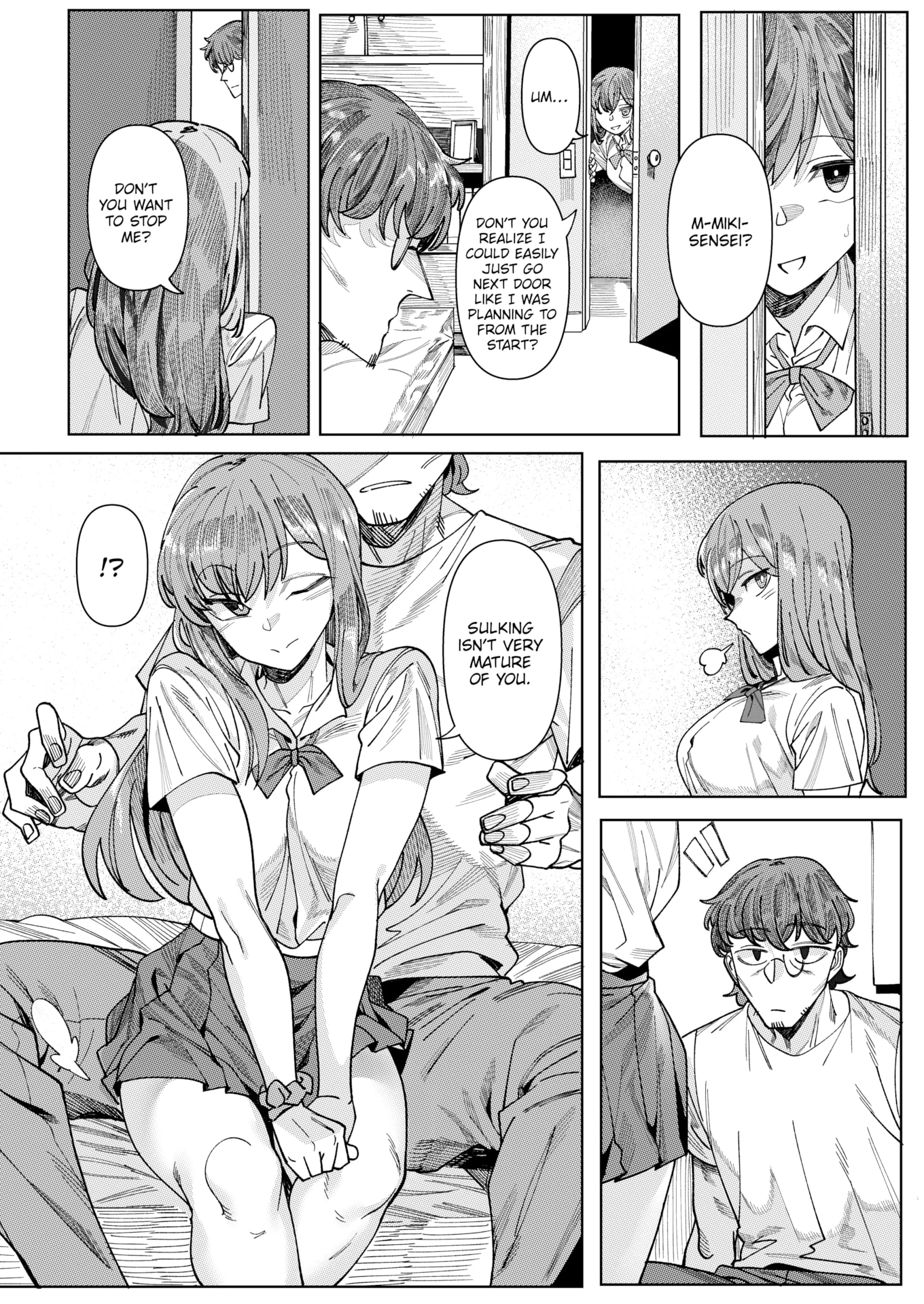 With Sensei... porn comic picture 8
