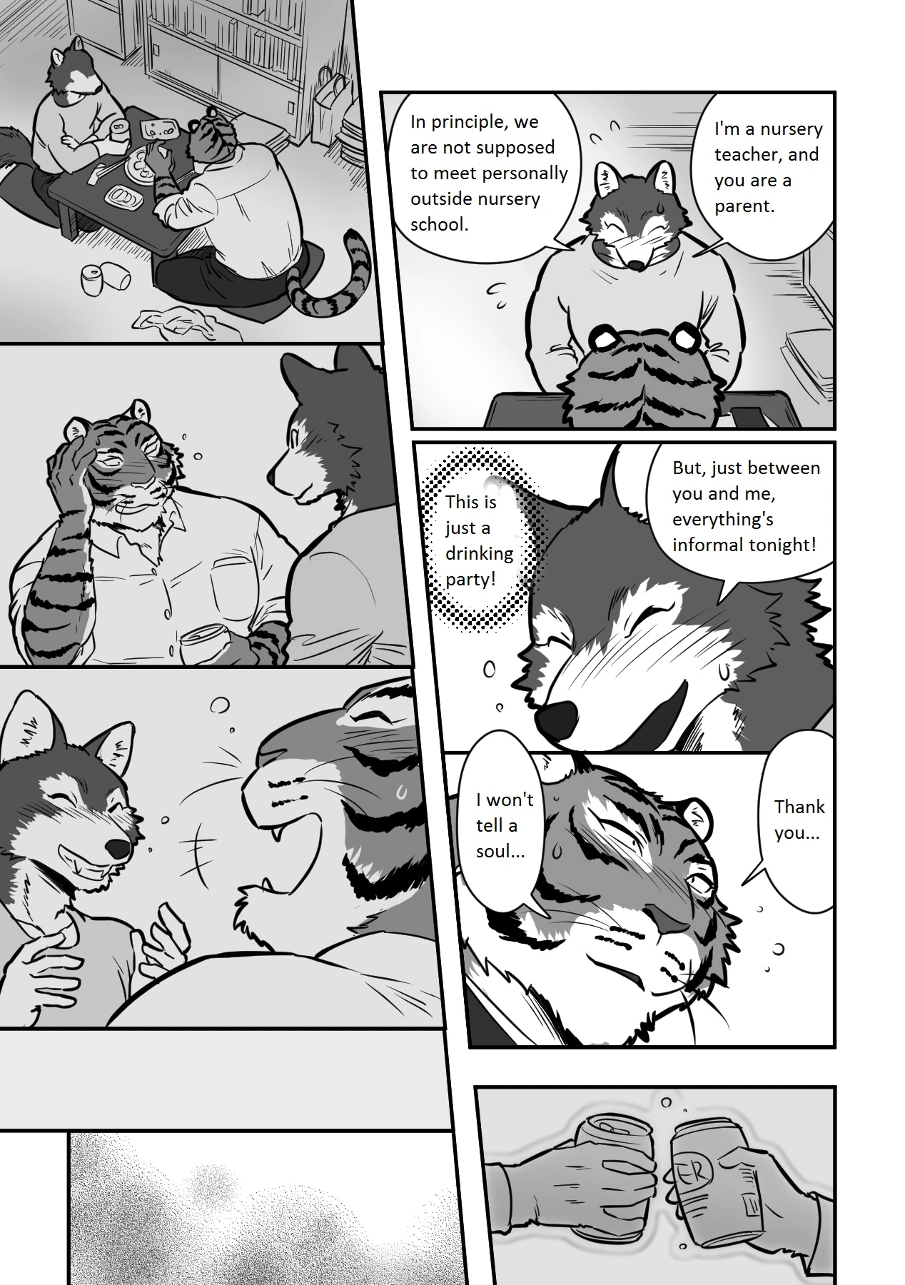 Wolf Teacher & Tiger Daddy porn comic picture 10