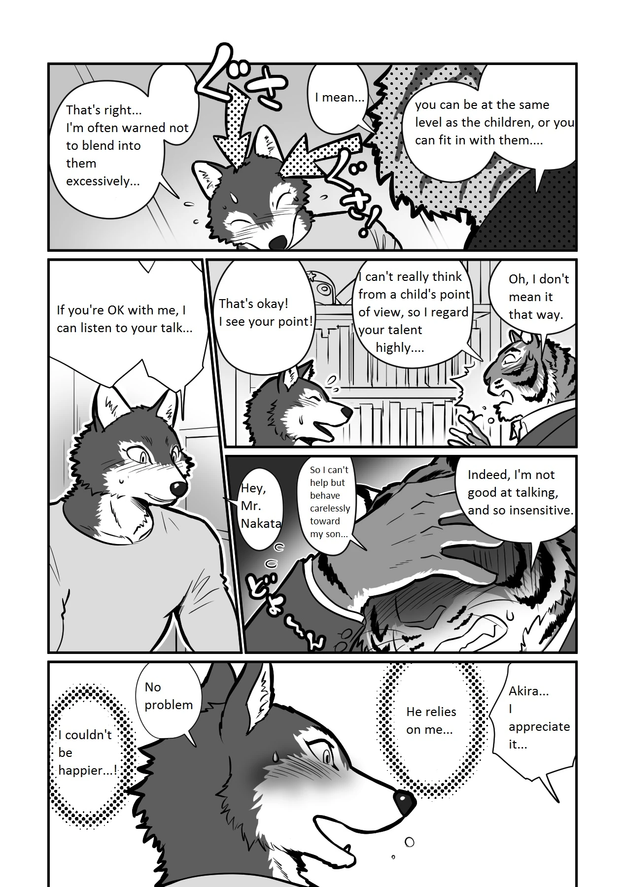 Wolf Teacher & Tiger Daddy porn comic picture 9