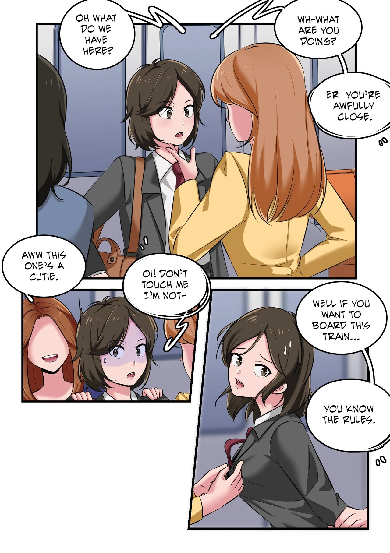 Women's Only Train porn comic picture 3