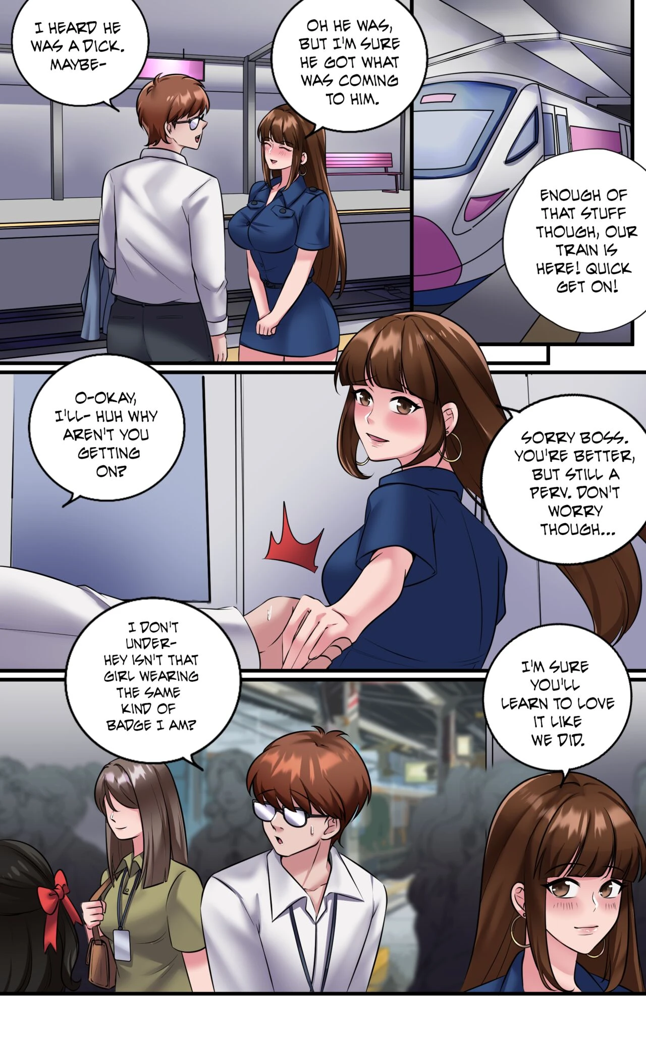 Women's Only Train porn comic picture 41
