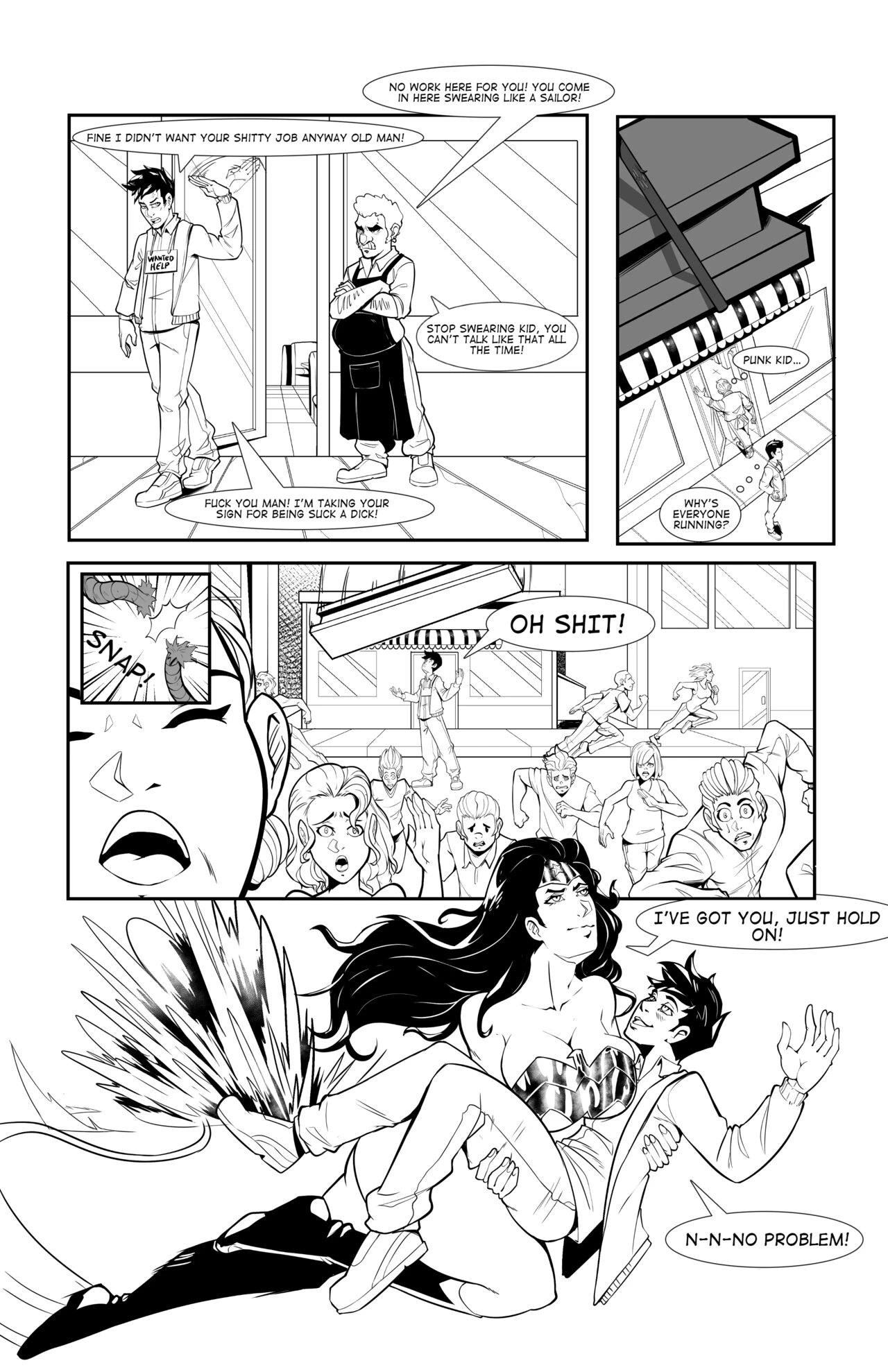 Wonder Woman FOSE porn comic picture 1