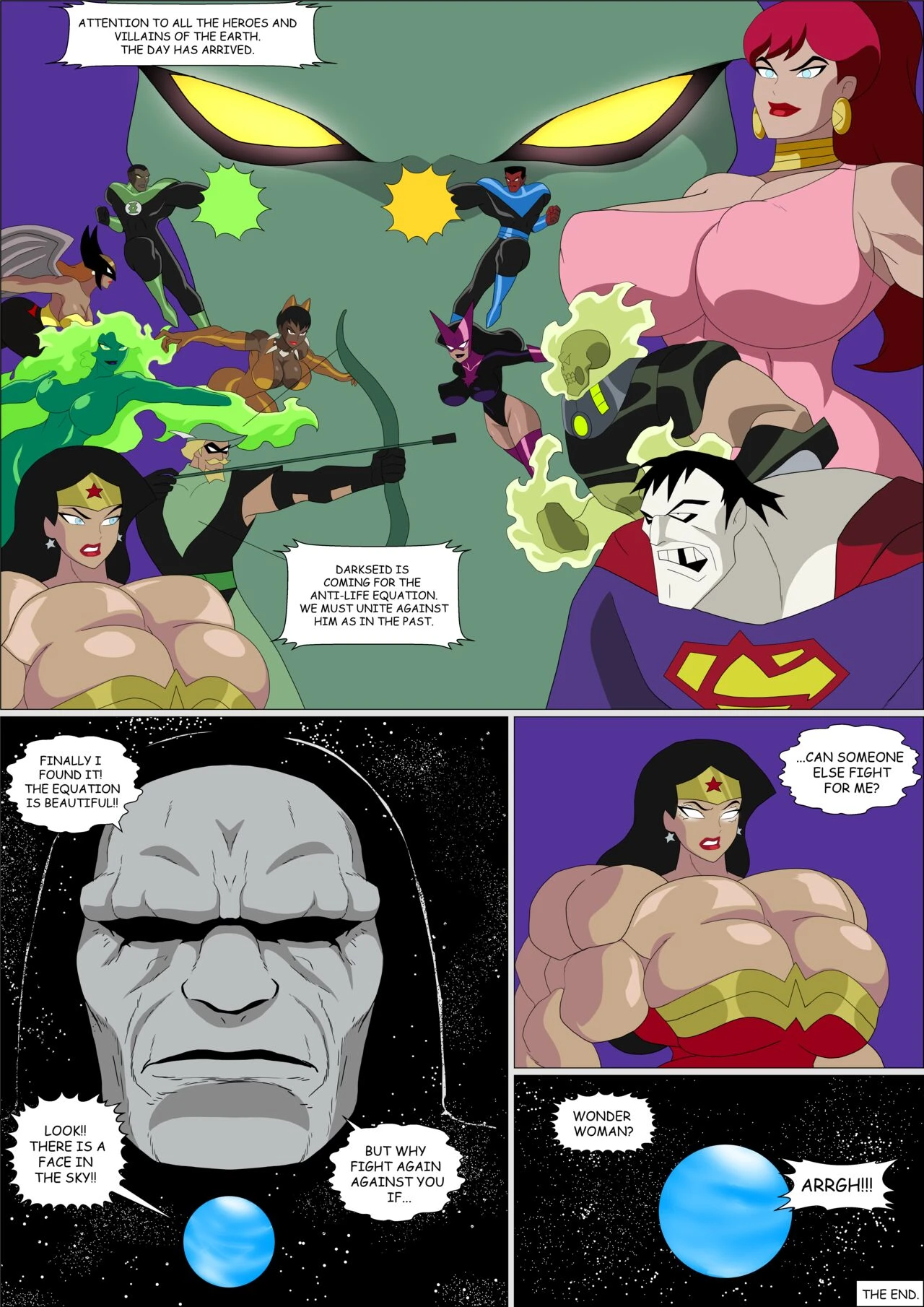 Wonder Woman Super Muscle porn comic picture 19