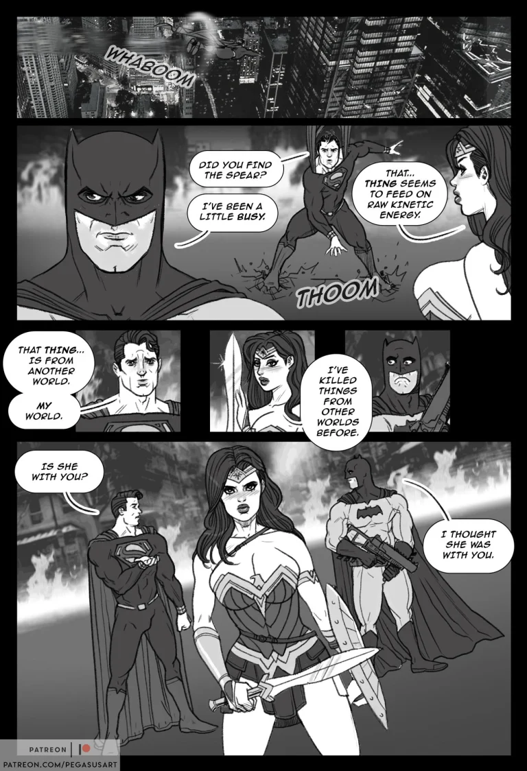 Wonder Woman vs Doomsday porn comic picture 4