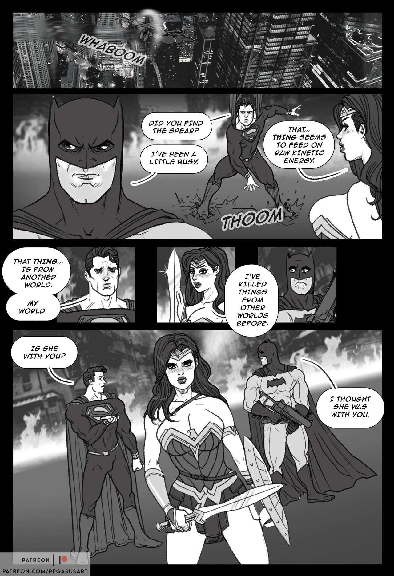 Wonder Woman vs Doomsday porn comic picture 4