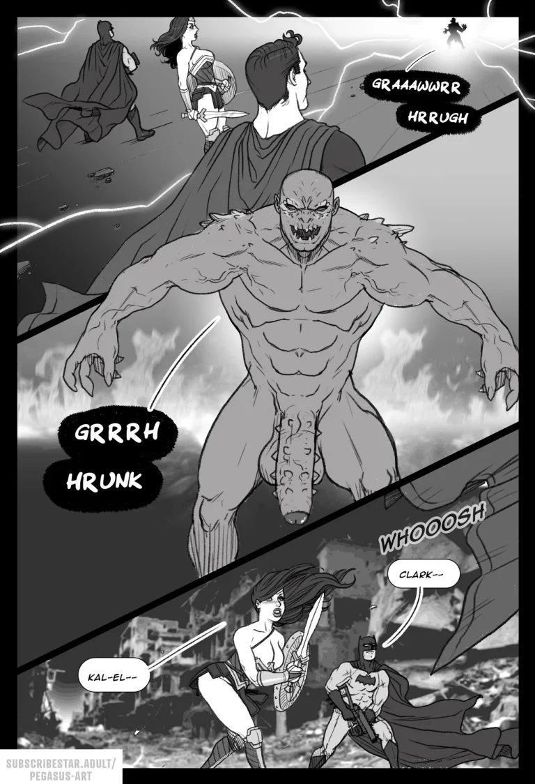 Wonder Woman vs Doomsday porn comic picture 5