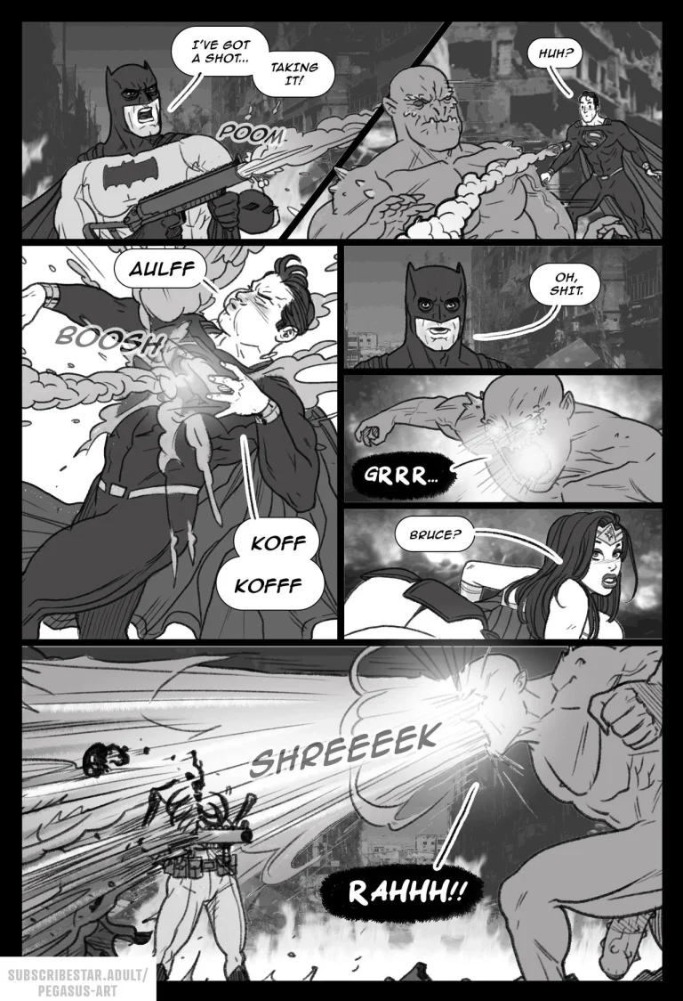 Wonder Woman vs Doomsday porn comic picture 8