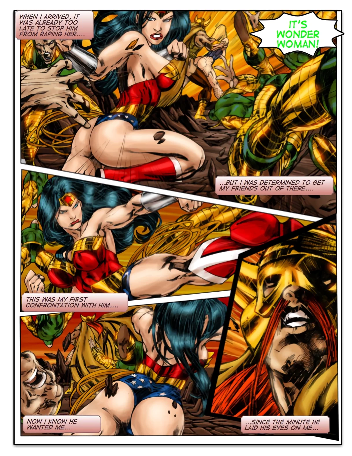 Wonder Woman vs Warlord porn comic picture 10
