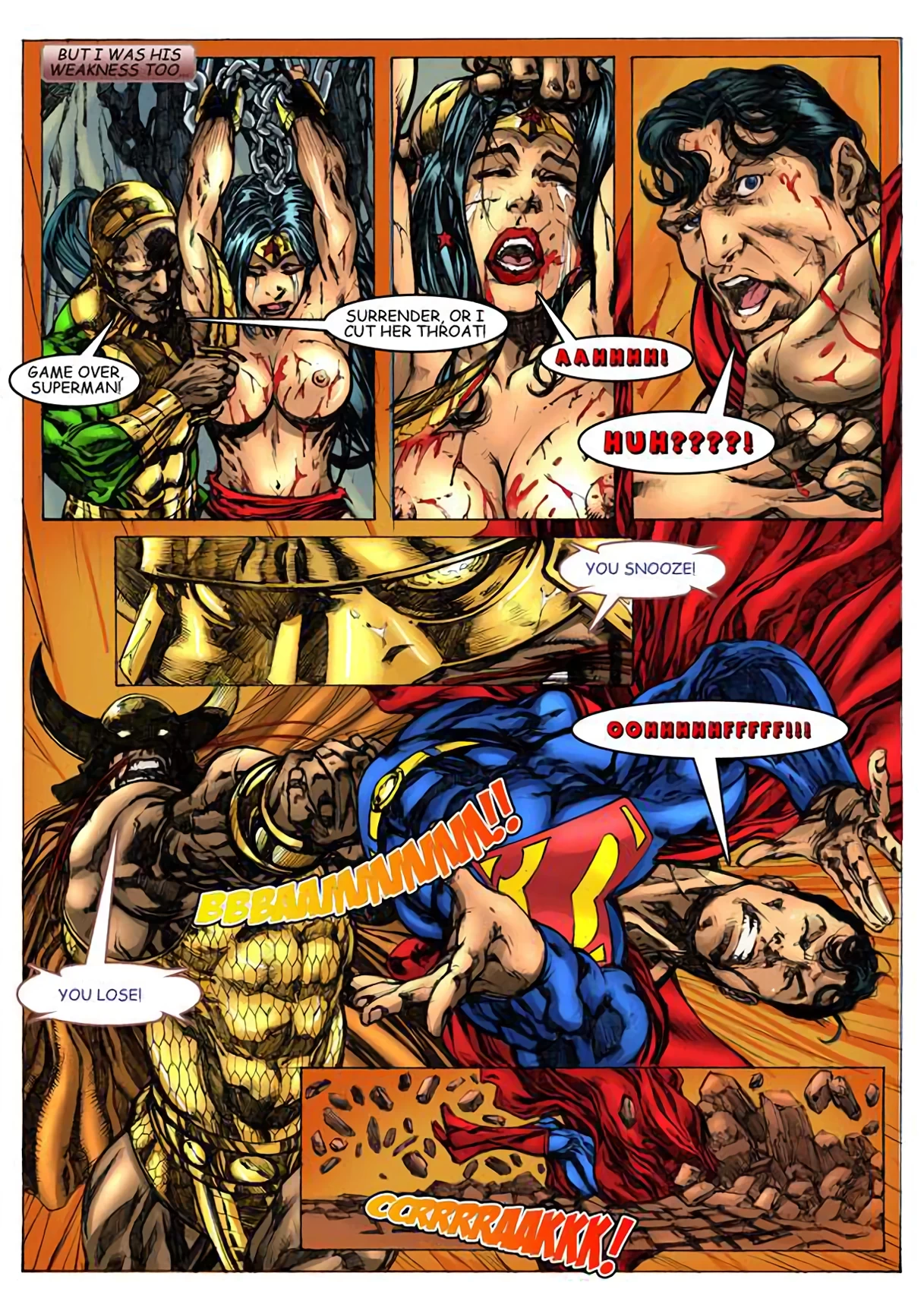 Wonder Woman vs Warlord porn comic picture 34