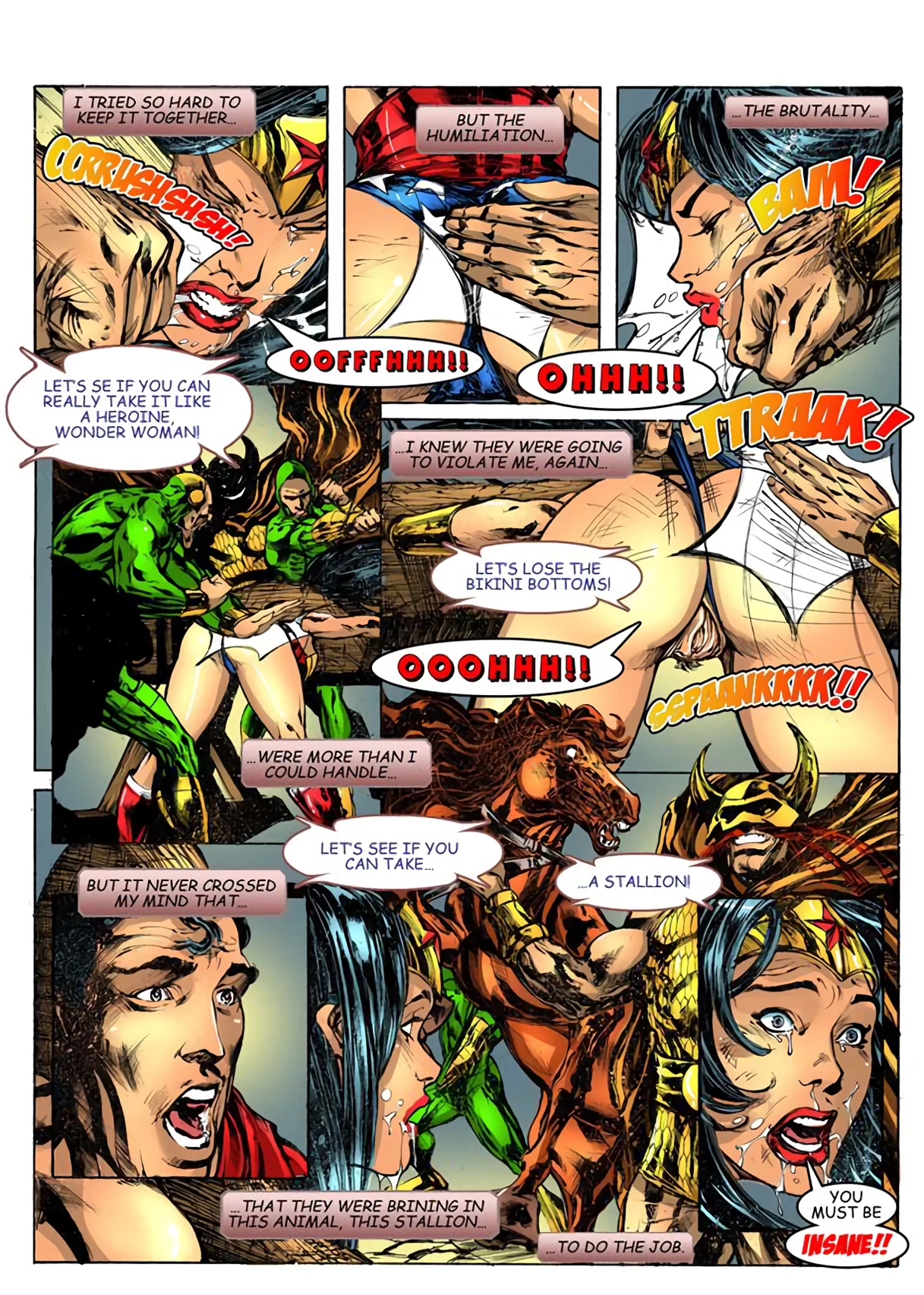 Wonder Woman vs Warlord porn comic picture 36