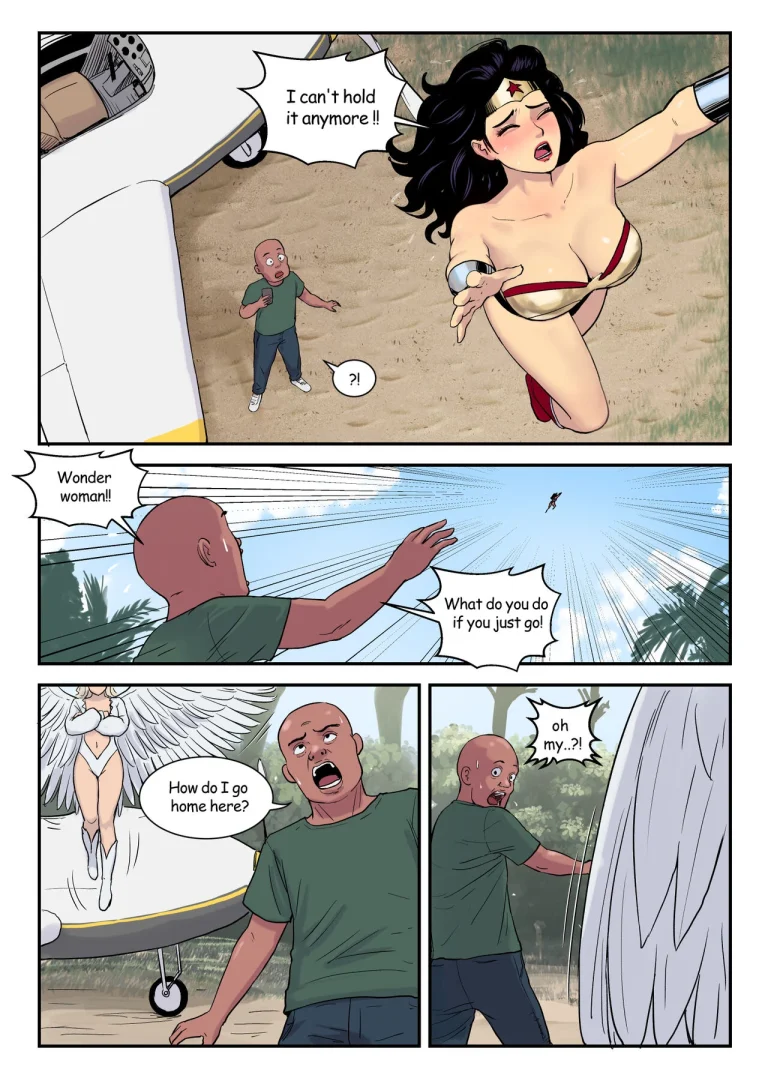 Wonder Woman's strange felt porn comic picture 12