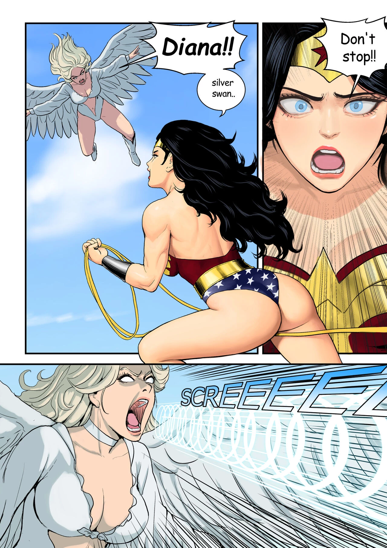Wonder Woman's strange felt porn comic picture 2
