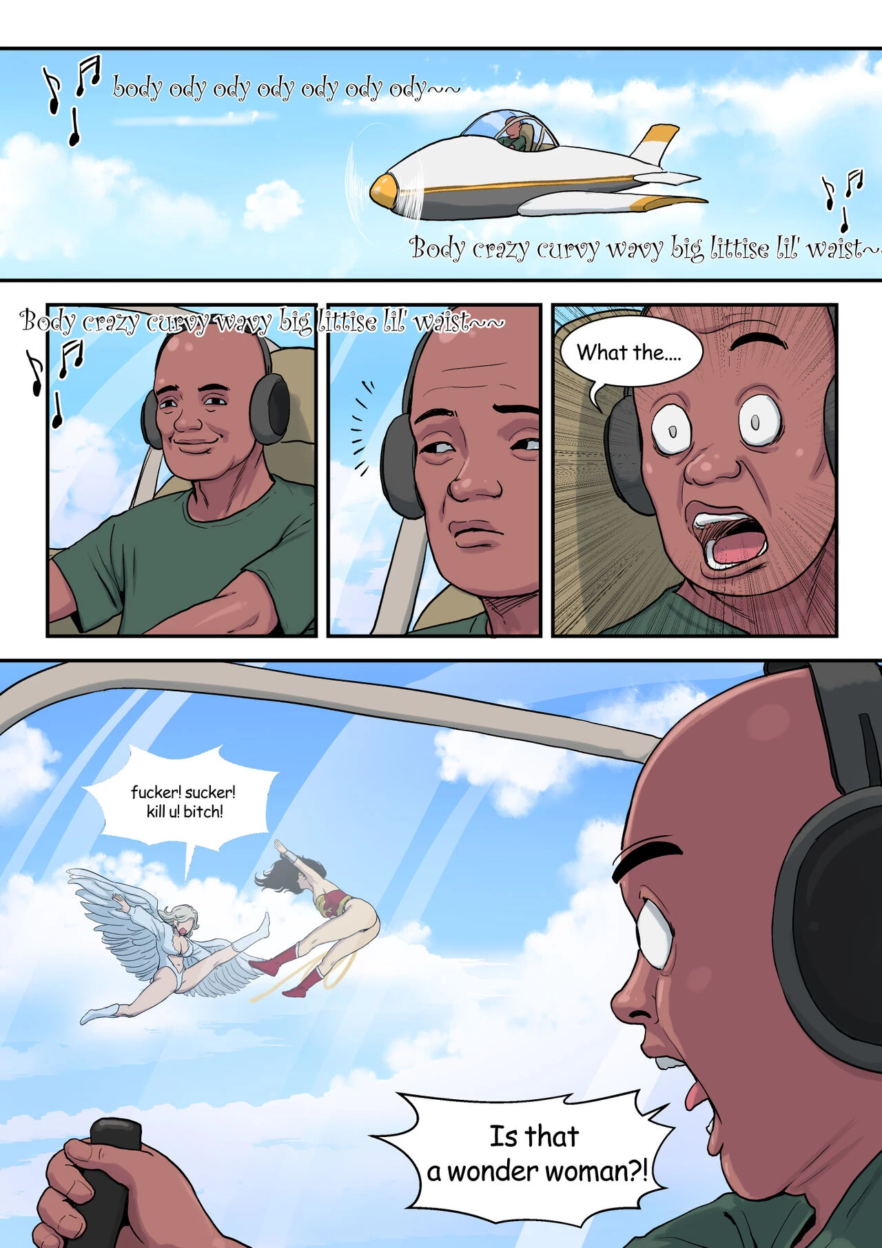 Wonder Woman's strange felt porn comic picture 4