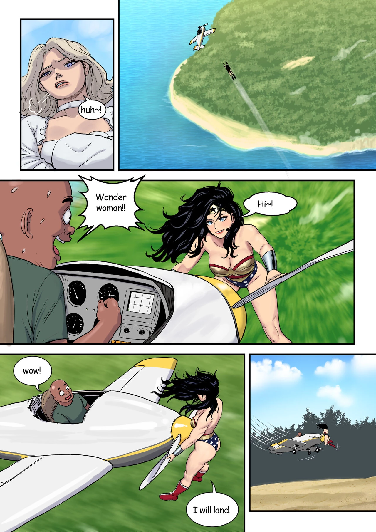Wonder Woman's strange felt porn comic picture 7