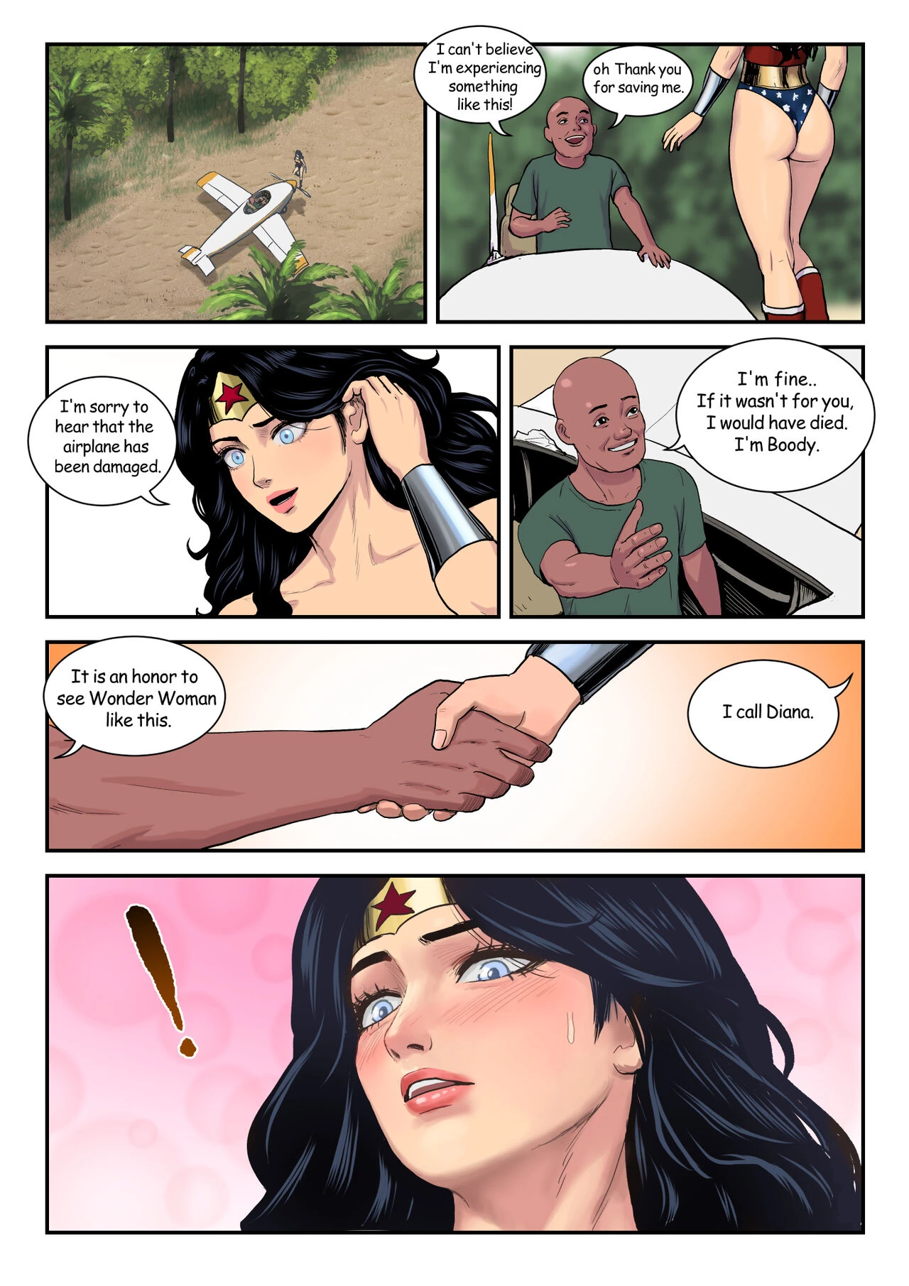 Wonder Woman's strange felt porn comic picture 8