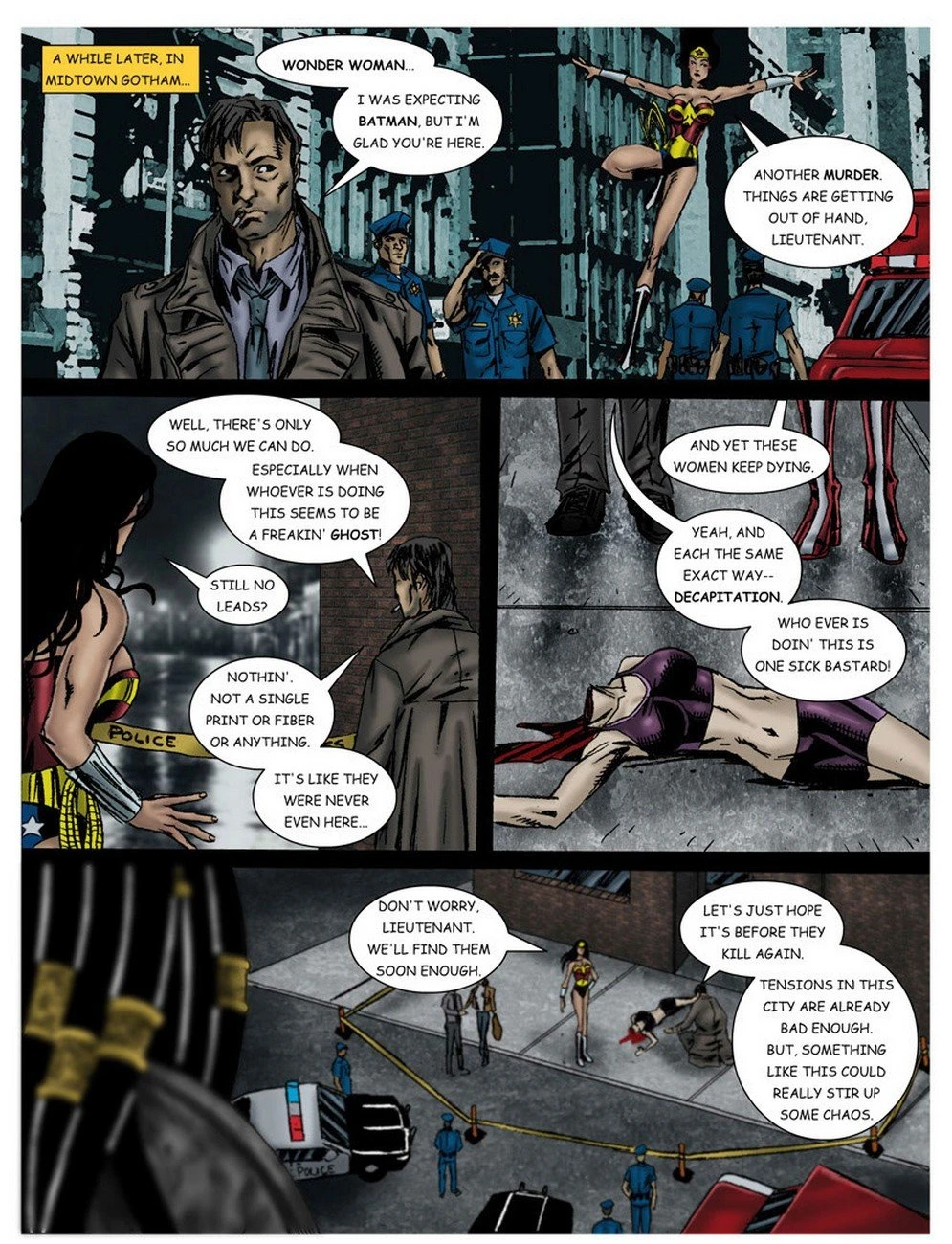 WonderWoman - In The Clutches Of The Predator Part 1 porn comic picture 5
