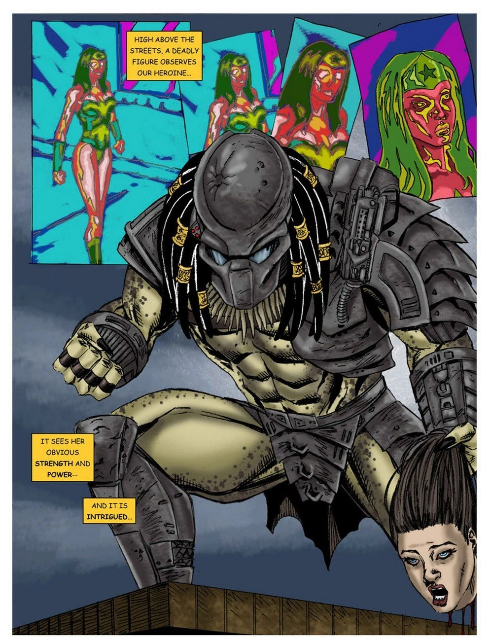WonderWoman - In The Clutches Of The Predator Part 1 porn comic picture 6