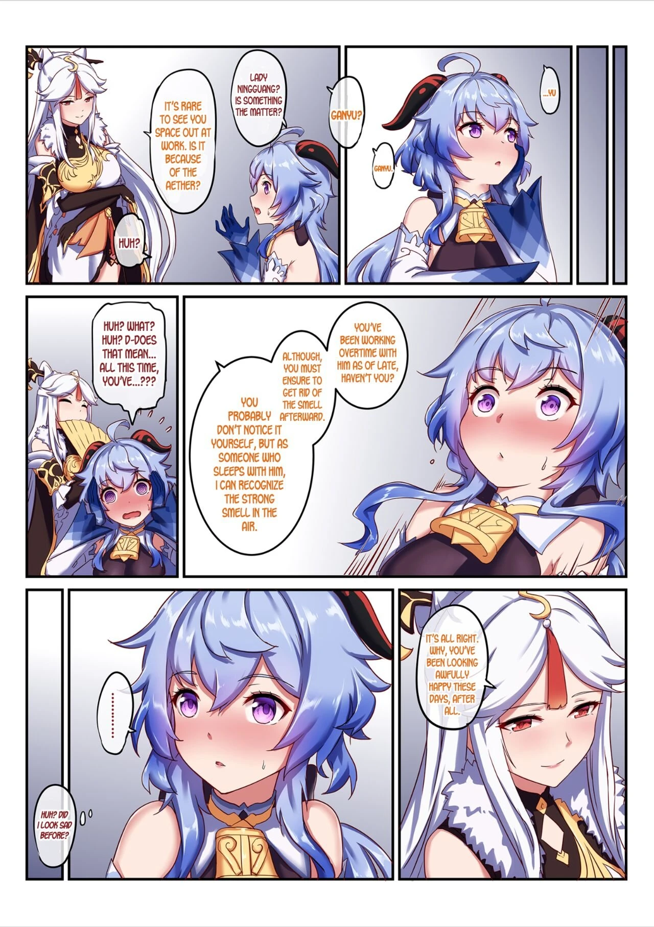 Working Overtime With Ganyu porn comic picture 21