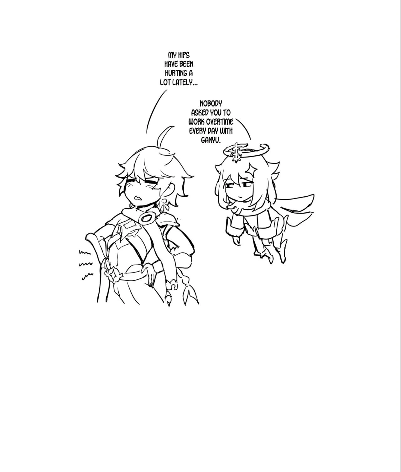 Working Overtime With Ganyu porn comic picture 22