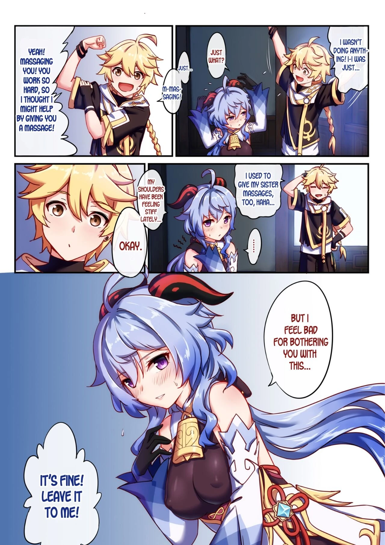 Working Overtime With Ganyu porn comic picture 3