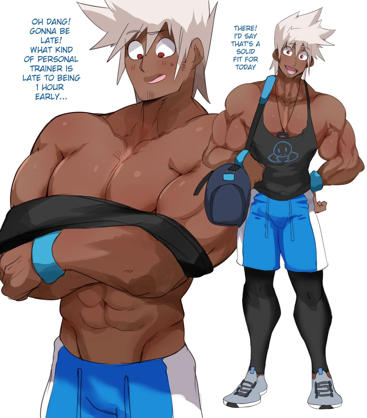 Workout Buddies 2 porn comic picture 2