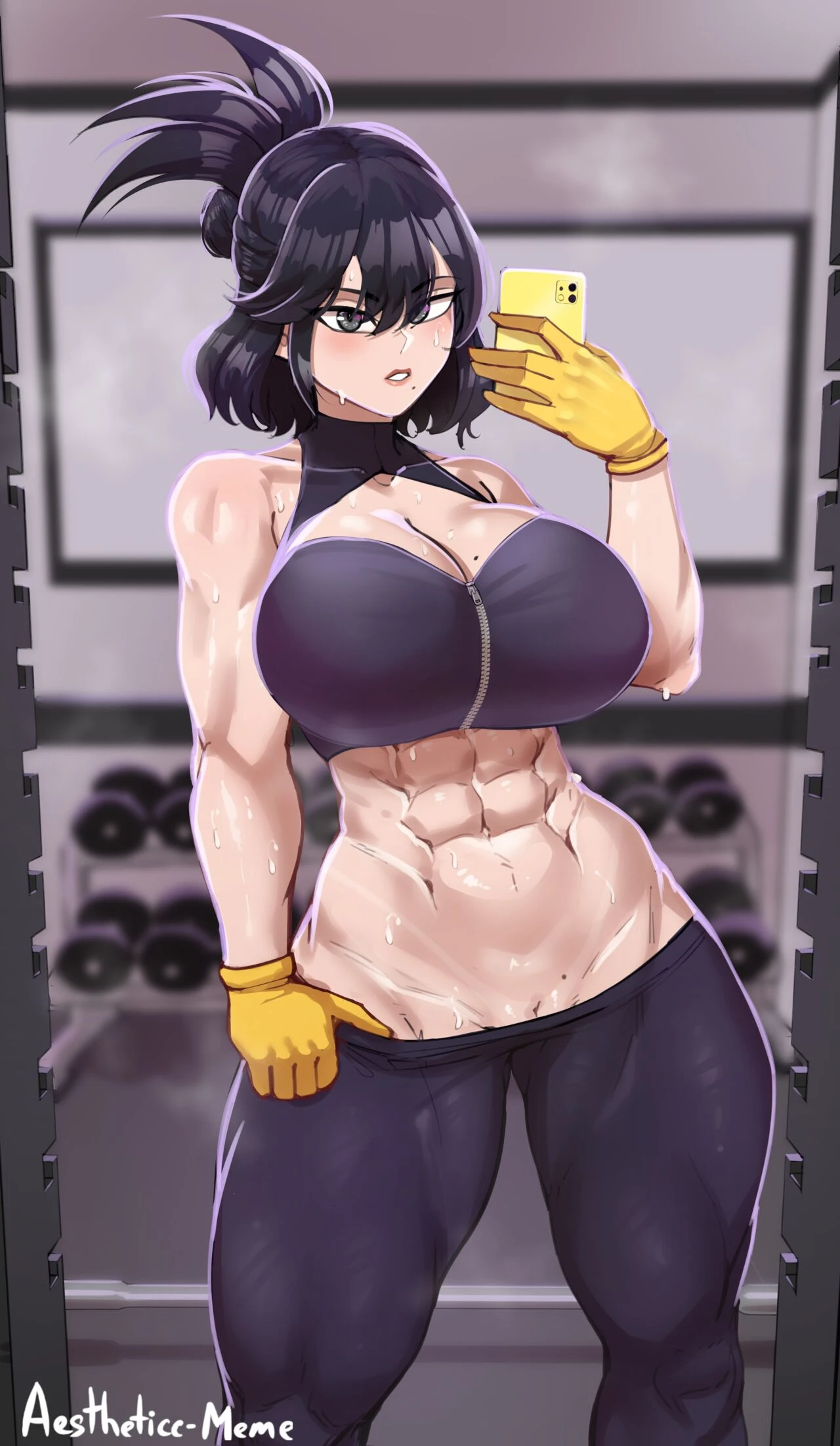 Workout Nana porn comic picture 1