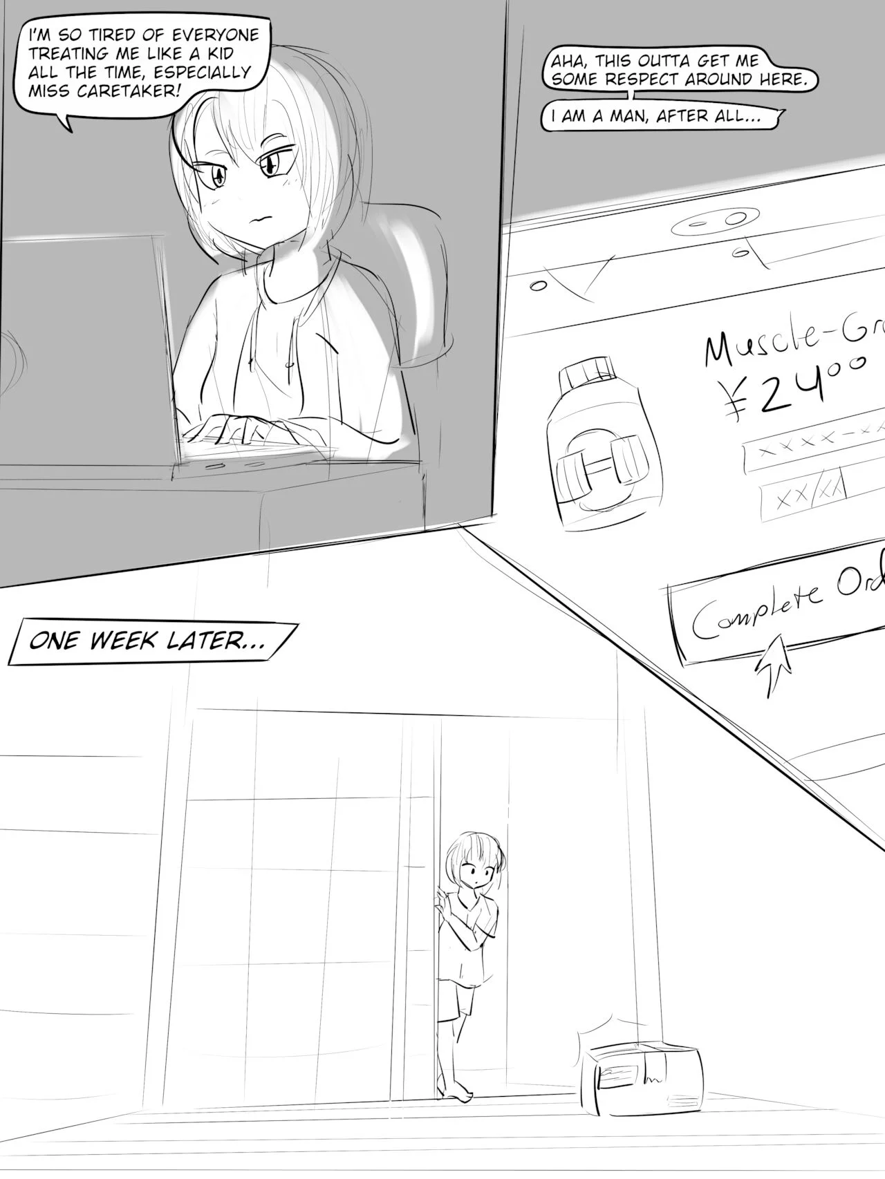 Workout With Miss Caretaker porn comic picture 2