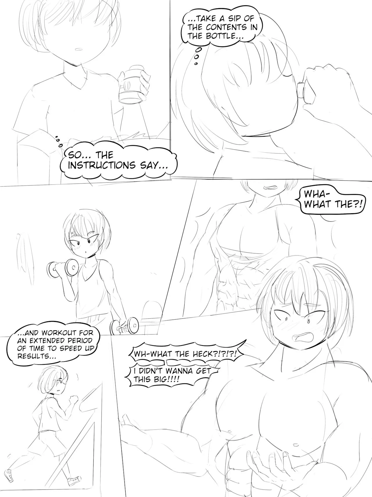 Workout With Miss Caretaker porn comic picture 3