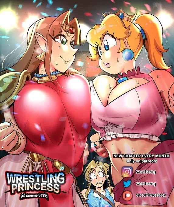 Wrestling Princess porn comic picture 24